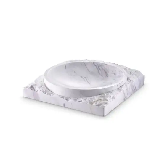 Top Trending New Design Pure White Marble Serving Bowl With High Quality Fineshed By Indian Certified Manufacturer At Low Price