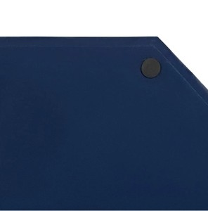 Plateau hexagonal de qualité exportable avec poignées en métal couleur bleu marine et or-Plateau d'appoint chic pour pouf, console ou plateau de décoration intérieure - Product Image 4