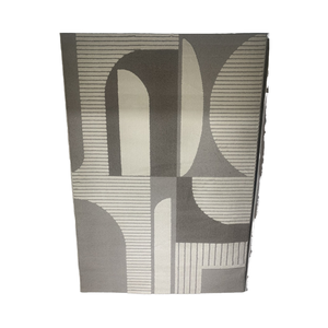 Nouveau tapis Kilim abstrait réversible en polyester lavable, écologique, adapté aux adultes, personnalisable, tissé, épaisseur 12 mm, de Goldenmoon Home - Product Image 1