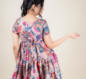 Handmade Indian Cotton Short Dress for Women Stylish Casual Summer Travel Personalized Bride Wedding & Honeymoon Gift - Product Image 4