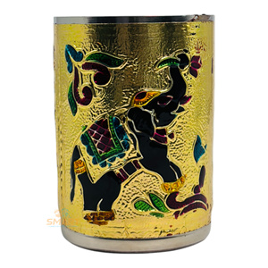 Oferta de Moda Inteligente: Vajilla de Acero Inoxidable Soldado con Baño de Oro Meenakari, Decoración Moderna y Tradicional para el Hogar, Bodas y Negocios - Product Image 1
