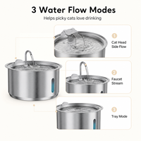Fontaine à eau pour chat en acier inoxydable 304, distributeur d'eau automatique intelligent avec capteur pour chats et chiens d'intérieur, OEM ODM