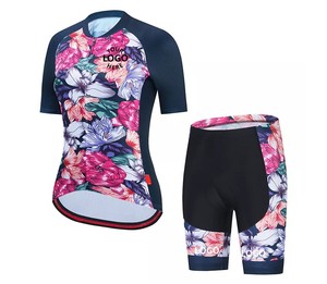 Ensemble de maillots de cyclisme pour femmes de haute qualité vêtements de vélo respirants à manches courtes avec fonction de séchage rapide Sublimation vêtements de vélo - Product Image 6