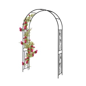 Simple Round Shape Metal Garden <b>Arch</b> Arbor Trellis for Backdrop Stand for Indoor Outdoor Wedding Lawn Backyard Party Decor - Product Image 4
