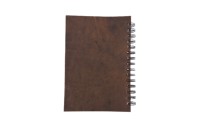 Cuaderno espiral forrado al por mayor promocional, cubierta Kraft 100 páginas cuaderno espiral pequeño, suministros para el regreso a la escuela Bloc de notas A6