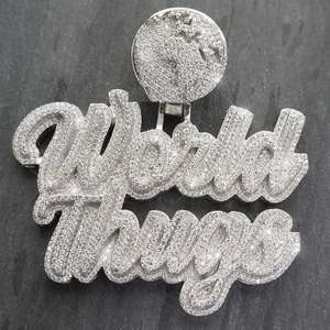 Ice Out Round Cut Moissanite Diamond Pendant Hip Hop Style Charm Pendant Regalo de aniversario para hombres 925 Sterling Silver - Product Image 3