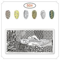 Plaques d'estampage d'art d'ongle de papillon de conception française personnalisée kit de plaque d'estampage d'ongle de dessin animé de gel UV