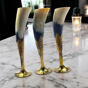 Handcrafted Natural Horn <b>Wine</b> Goblet - Product Image 1