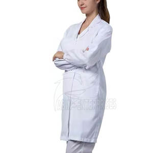 Blouse médicale sur mesure OEM, uniformes d'hôpital en gros, polyester et coton, blouses de haute qualité pour médecins et infirmières, usage hospitalier, personnalisables - Product Image 3