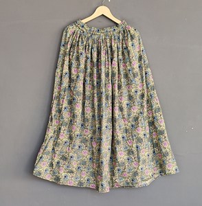 Femmes Vintage Casual Wrap Style Coton Blo Imprimer Jupe D'été Taille Libre Respirant Plage Tennis Porter Plus La Taille Naturel - Product Image 4