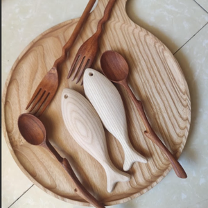 Ornement de poisson en bois fait à la main | Art en bois naturel, décoration de qualité supérieure, fournisseur d'exportation d'OEM/ODM - Product Image 4
