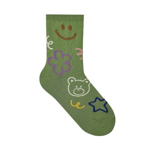 Calcetines tobilleros con patrones bonitos de diseño personalizado, calcetín informal de algodón suave transpirable, ropa de verano diaria, fábrica de Vietnam - Product Image 4