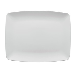 Plateau rectangulaire M1934 en grès blanc de Londres 31 x 25 cm – Fournitures de restauration, vaisselle de traiteur, vente en gros - Product Image 1