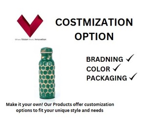 Huge Demand Sale Diamond copper <b>bottle</b>, Elevate your hydration with the elegance of copper, Luxury Copper Flask - Product Image 3