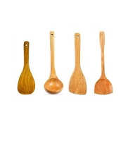 Nuevo diseño de cucharas de ensalada de madera, servidores para restaurante, Hotel, hogar, servidor de ensalada decorativo, juego de herramientas para frutas y verduras