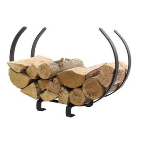 Soporte creativo hecho a mano de madera y metal para leña, accesorios para chimenea interior/exterior, tienda de jardín para el hogar - Product Image 2