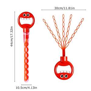 Nouveau cinq griffes 32 trous jouet à bulles visage souriant bâton à bulles avec solution de recharge baguettes à bulles en vrac pour enfants en plein air jouet d'été - Product Image 5