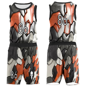 Nouveaux uniformes de basket-ball pour hommes à bas prix à séchage rapide personnalisés, vente en gros, maillots de basket-ball, uniformes en maille réversibles - Product Image 5