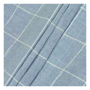 Tela teñida de chambray personalizable de alta calidad 100%, tejido pesado Technics, estilo liso para uso en bodas y vestidos, fabricado en el Reino Unido - Product Image 2