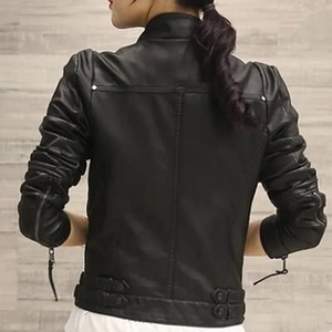 2023 New Fashion Genuine Leather Waterproof Eco-Friendly Jackets <b>Men</b> <b>Black</b> Blazer Zippers Canvas Autumn Winter Motorcycle High - Product Image 5