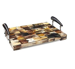 Bandeja de servicio de cuerno de búfalo natural indio puro para el hogar con logotipo de vivero-Precio de fábrica de cuerno genuino - Product Image 5