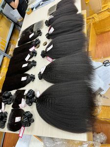 Paquetes de cabello de trama Virgen 100% Todas las cutículas alineadas Sin enredos o desprendimiento Cierre de encaje frontal de onda suelta natural - Product Image 3