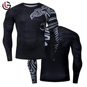 Logo personnalisé unisexe Design Sublimation personnalisé Rash-guard à manches longues Spandex Compression Bjj Mma Gear pour adultes avec personnalisé - Product Image 6