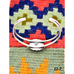 Southwest Handmade No.8 Fashion <b>Cuff</b> <b>Bracelet</b> Turquoise & Sterling <b>Silver</b> Elegant & Stylish - Product Image 4