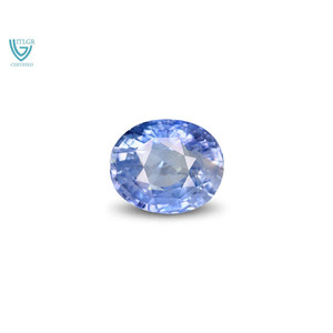 Saphir bleu 4,15 carats, facetté, bleu royal naturel, pierre précieuse non montée, calibrée, taille 10 mm, traitement thermique, hauteur 8 mm - Product Image 1