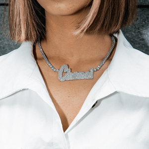 Pendentif en or 14 carats le plus unique cultivé en laboratoire avec des diamants taille brillant Designer Hip Hop Lettre Bijoux en diamant exclusifs - Product Image 6