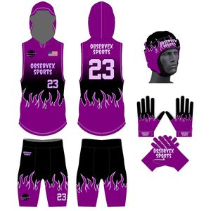 Camisetas de Flag Football Personalizadas con Capucha y Compresión 7v7, Uniformes de Equipo Totalmente Sublimados, Transpirables, Ligeras y Absorbentes de Humedad para Hombre y Mujer - Product Image 2