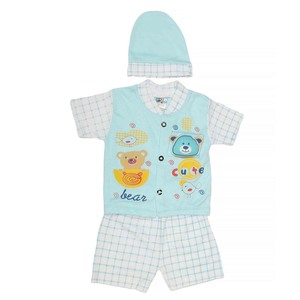 Combinaisons pour nouveau-nés garçons 3 pièces - Bleu - Product Image 1