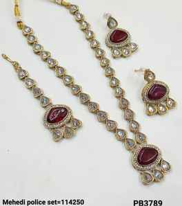 Glamorous Kundan Stone <b>Jewellery</b> <b>Set</b> For Weddings Parties Engagements Wholesale Womens Indian Wear Long <b>Jewellery</b> <b>Set</b> For Woman - Product Image 6