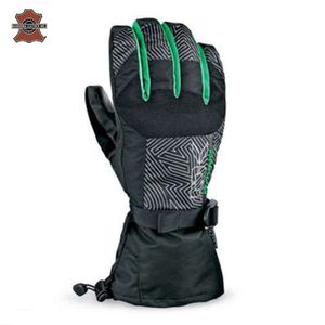 Gants de ski en cuir à doigts complets, antidérapants, imperméables, avec technologie tactile, gants de snowboard d'hiver, isolés et chauds - Product Image 3