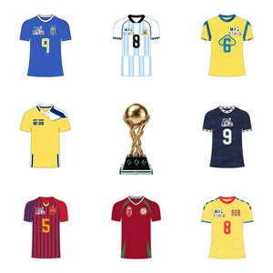 Vêtements de supporter de football mondial 2026 : Huit maillots d'équipes nationales conçus pour les ventes de la saison des événements de football - Product Image 1