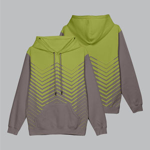 Vente en gros de pulls à capuche imprimés sur mesure pour femmes, tissu tricoté multicolore léger pour l'automne et l'hiver - Product Image 5