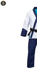 Uniformes de karaté extensibles confortables tissu doux à manches longues Jiu Jitsu Kimono vêtements d'entraînement ajustement confortable - Product Image 4