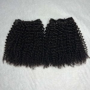 High Quality 100% Human Hair Cuticle Aligned Hair Raw Kinky Curly Bundles Hair Extensions No Shedding No Tangle from Vietnam - Product Image 1