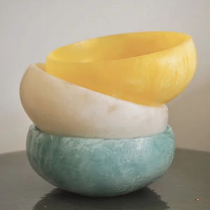 Manufacturer Wholesale Eco-Friendly Resin Rice <b>Dish</b> High Quality American Style Solid Pattern Polished Customized Logo for Party - Product Image 1