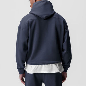 Sudadera con capucha de mezcla de algodón de alta calidad para hombre, impresión personalizada, invierno, térmica, Polar completo, estilo con capucha de peso pesado - Product Image 6