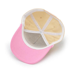 Casquette de baseball unisexe à 5 panneaux en polyester/coton avec logo brodé personnalisé, réglable avec fermeture snapback pour l'extérieur - Product Image 3