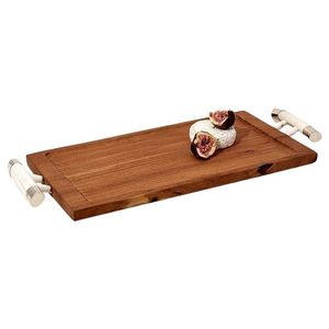 Plateau en bois de manguier de la plus grande qualité Plateau de service à thé et à café au design classique de fabricants et de fournisseurs - Product Image 4