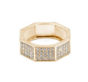 Anillo de diamantes con forma de Octágono de moissanita de plata de ley 925, joyería de moissanita, anillo de diamantes personalizado - Product Image 2