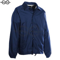 Vestes d'entraîneur coupe-vent en nylon personnalisées poignets élastiques poches fendues vêtements d'extérieur imperméables légers hommes femmes