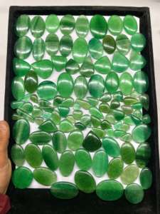 Cabujón tallado en Fuego Azul Natural 100%, hecho a mano, pulido, suelta piedra preciosa, juego de Color, certificado por terceros para la fabricación de joyas - Product Image 1