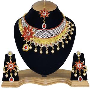 Luxury Bridal <b>Necklace</b> Earrings & Headpiece Set Alloy <b>Crystal</b> & Rhinestone Flower Design Vintage Wedding & Party Jewelry Women - Product Image 3