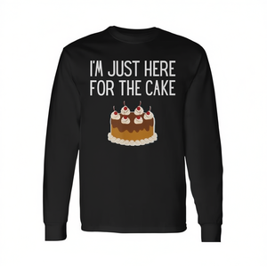 Camiseta de manga larga Here for the Cake, categoría promocional - Product Image 2