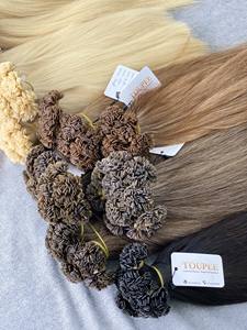 100% cheveux humains pointe plate pas d'enchevêtrement pas de perte de gros Extensions de cheveux à pointe plate Extensions de cheveux humains - Product Image 3