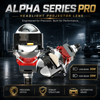 Projecteur de phare LED à faisceau long pour voiture, mise à niveau des feux de voiture, Focos LED pour auto, lentille Biled 3 pouces, projecteur Bi-LED 160W/ensemble