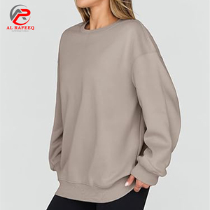 Sudaderas para mujer Sudaderas con capucha Fleece Crewneck Oversized Pullover Suéteres Casual Cómodo Otoño Moda Mujer Trajes Sudadera - Product Image 3